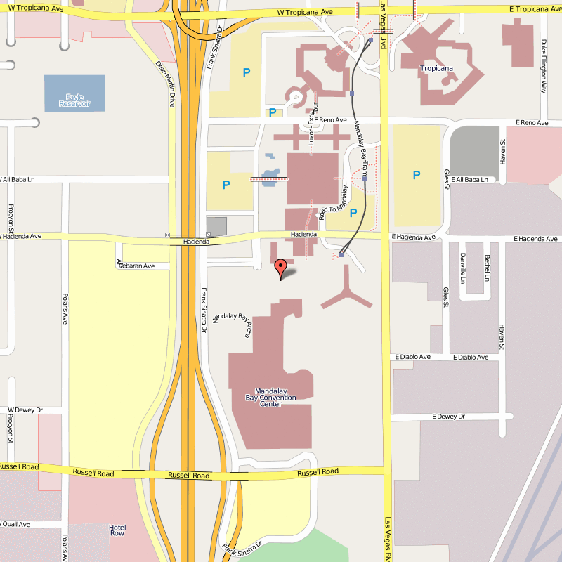 mandalay bay las vegas map