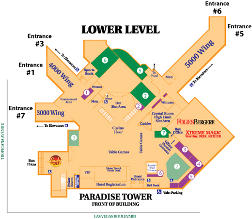 Tropicana Hotel Las Vegas Map Tropicana Hotel Las Vegas Map | 2018 World's Best Hotels