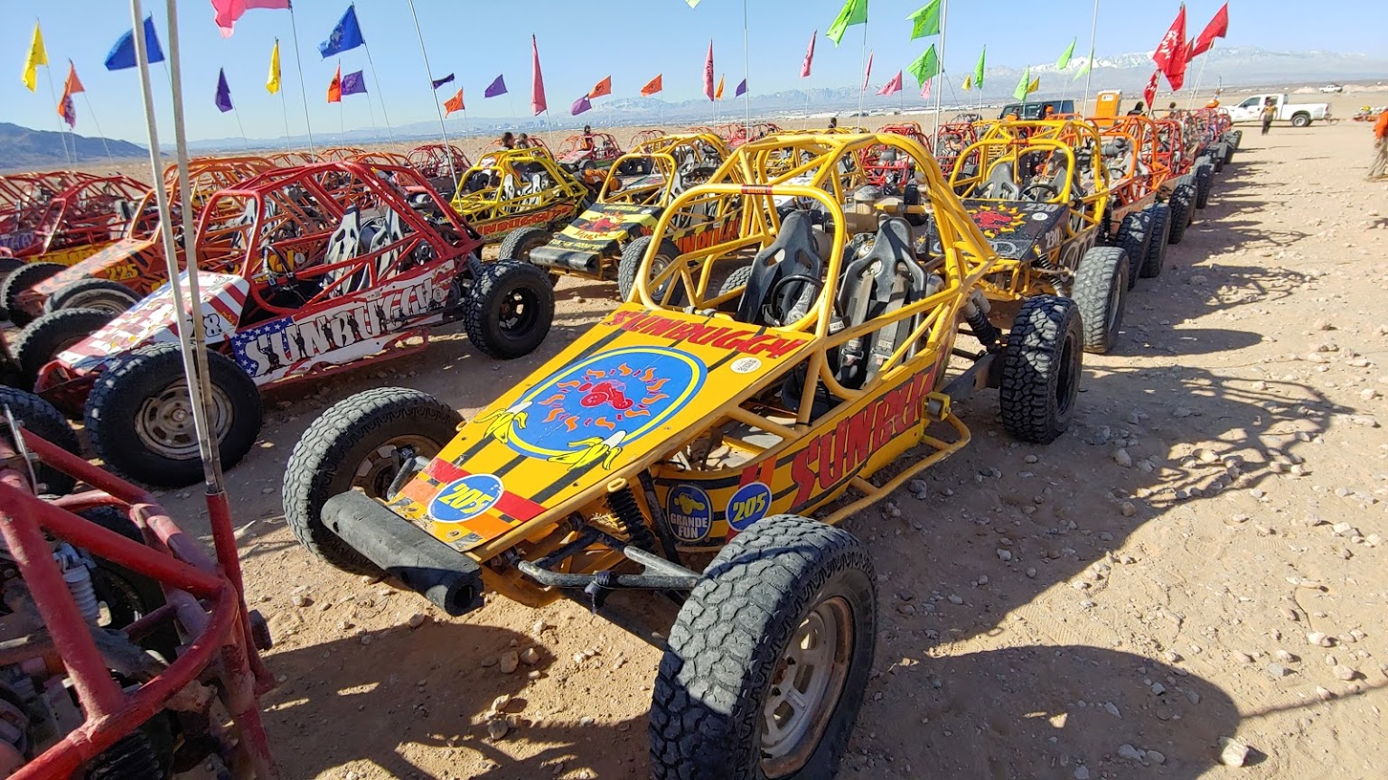 So Many Dune Buggies at SunBuggy Las Vegas